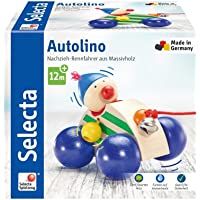 Selecta- Nachzieh Auto ino- Color autolino- 11 cm (Schmidt Spiele GmbH 62024)